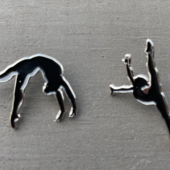 TWO Gymnastics Pins for Gymnast's Collection - Leap & Back Hand Spring - Picture 7 of 9
